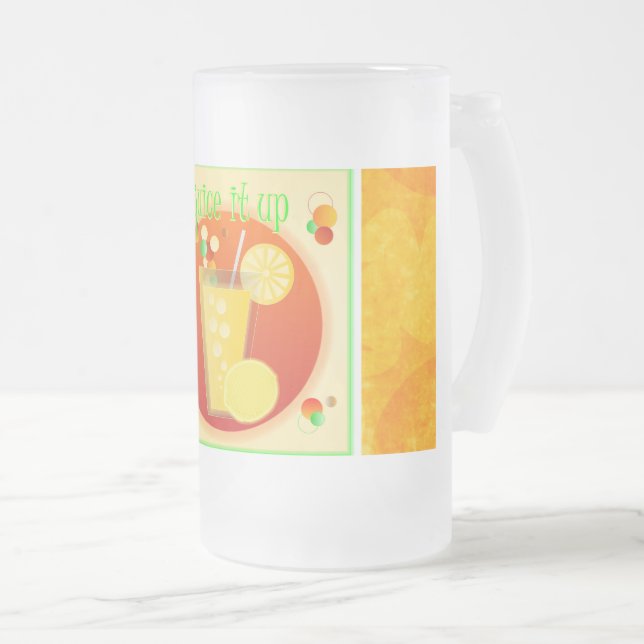 Boisson Jus Froid Boisson Jaune Mug Frosted (Devant droit)