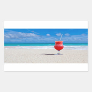 Boisson sur des autocollants de plage