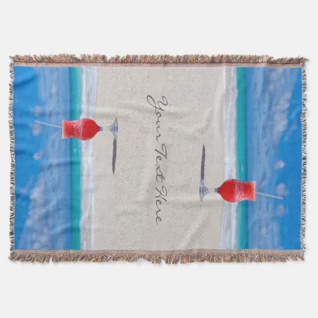 Boisson sur la couverture faite sur commande de (Devant)