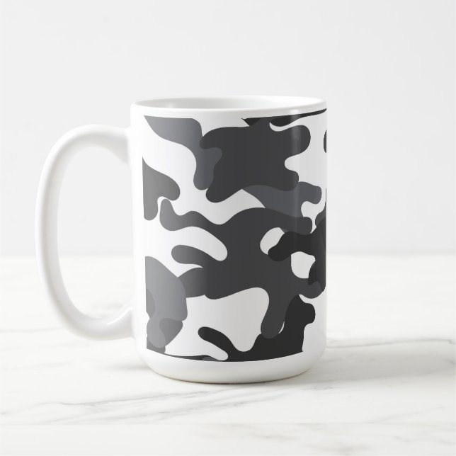Boissons de camouflage blanc Voyage Café Mug (Gauche)