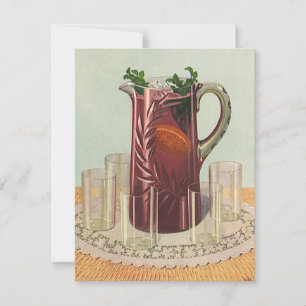 Boissons et breuvages vintage, pichet de sangria