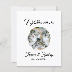 Boissons offertes bar ouvert photo de mariage coup