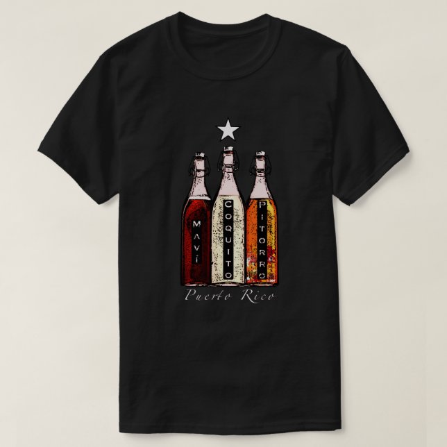 Boissons Traditionnelles de Porto Rico T-Shirt (Design devant)