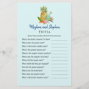 Boissons tropicales Couple's Shower Trivia jeux