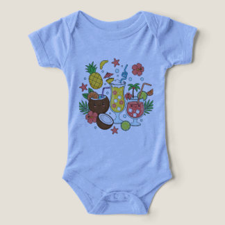 Boissons Tropicales T-Shirt Bébé Cocktail Mignon d