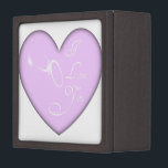 Boîte à bijoux d'anneaux de mariage d'amour<br><div class="desc">Anneaux de mariage d'amour</div>