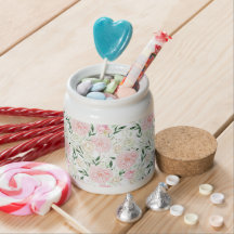 Motif floral aquarelle rose tendre et pivoine