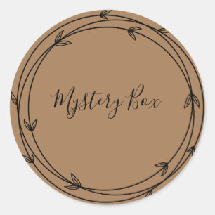 Boîte à mystère Sticker rond classique surprise