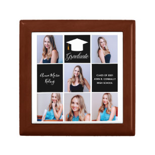 Boîte À Souvenirs 2024 Graduate Photo Collage Custom Graduation Chic