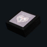 Boîte À Souvenirs 30e anniversaire mariage perle boîte cadeau femme<br><div class="desc">Boîte cadeau pour la boîte de conservation de l'effet coeur perles graphiques. Parfait pour présenter un cadeau spécial supplémentaire pour votre femme lors d'un 30e anniversaire spécial de mariage perle ou autre occasion spéciale. Personnalisé avec vos propres mots photo et vos propres dates. Conçu par Sarah Trett pour www.mylittleeden.com</div>