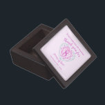 Boîte À Souvenirs 8 ans d'amour tourmaline deux tons rose merci<br><div class="desc">Simple contour carré effet ligne graphique vert à rose sur rose pâle 8e Tourmaline Mariage Anniversaire boîte cadeau. Customisez avec votre propre choix de nom et de relation. Il lit actuellement à ma merveilleuse femme Merci pendant 8 ans d'amour. Idéal pour un cadeau de 8 ans en pierres précieuses tourmalines....</div>