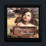 Boîte À Souvenirs ANGEL / Cherub ailé<br><div class="desc">Design élégant et classique.Peinture de Raffaello Sanzio,  détail d'un chef-d'oeuvre de la Renaissance italienne (1483-1520)Peinture de Rafaello Sanzio,  détail d'un chef-d'oeuvre de la Renaissance italienne (1483-1520).élaboration numérique pour une meilleure impression par Bulgan Lumini.</div>