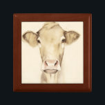 Boîte À Souvenirs Aquarelle Grange Animaux | Vache<br><div class="desc">Aquarelle Grange Animaux | Artiste de vache : Grace Popp</div>