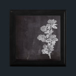 Boîte À Souvenirs Bohême Chic français Chic tableau de bord botaniqu<br><div class="desc">Bohemian Chic français en tableau noir accessoires de cuisine botanique. Accessoires de maison en carton botanique français. Mariage botanique rustique en tableau noir.</div>