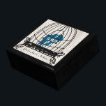 Boîte À Souvenirs Bois Gris Cage d'oiseaux Turquoise mignonne Baiser<br><div class="desc">Mariage Black Lacquer Keepsaké concepteur personnalisé Bijoux personnalisées Boîte ou Boîte à mémoire Elégant unique Mariage Anniversaire Cadeaux de Noël ou Valentines Cadeaux de Jour</div>