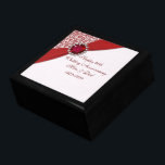 Boîte À Souvenirs Boîte à cadeaux du 40e anniversaire de Mariage<br><div class="desc">Un design d'images Digitalbcon avec un thème de couleurs Ruby Red avec une variété d'images, de formes, de motifs, de styles et de polices personnalisés dans cette boîte à cadeaux unique "Ruby Mariage Anniversary". Ce design attrayant et élégant est complété par des lettres personnalisées qui s'adaptent à vos propres occasions...</div>