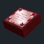 Boîte À Souvenirs Boîte à cadeaux Ruby 40e anniversaire Mariage<br><div class="desc">Un design d'images Digitalbcon avec un thème de couleur rouge rubis avec une variété d'images, de formes, de motifs, de styles et de polices personnalisés dans cette boîte à cadeaux unique "Ruby Mariage Anniversary". Ce design élégant et attrayant est complété par des textes personnalisables qui s'adaptent à vos propres occasions...</div>
