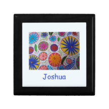 Boîte Cadeau Florale Moderne Personnalisée