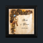 Boîte À Souvenirs Boîte cadeau Mariage de boutons rustiques<br><div class="desc">Customisez la charmante boîte à cadeaux Mariage Rustic Buttons avec les noms personnels de la date de la mariée et du marié et de cérémonie de mariage. Créez un cadeau personnalisé de gardien pour les jeunes mariés ou un cadeau de remerciement pour vos accompagnateurs mariages, demoiselles d'honneur et fête de...</div>