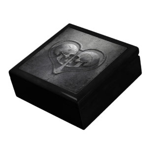Boîte À Souvenirs Boîte de conservation du coeur du crâne gothique