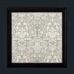 Boîte À Souvenirs brocade en dentelle blanche élégante<br><div class="desc">Dentelle Damas - Blanc sur blanc - C'est un design simple en dentelle blanche damas.</div>