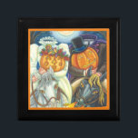 BOÎTE À SOUVENIRS CADEAU DE MARIAGE, BRIDE / TILE DE GROUPE DE COUCH<br><div class="desc">MARIE ET GROOM ONT PERDU LA TÊTE L'UNE SUR L'AUTRE. AMUSEMENT POUR LES COUPLES HALLOWEEN. CADEAU EN CARRÉ CÉRAMIQUE HORSEMAN HORSEMAN CADEAU Noir *Personnaliser ... . Rechercher les éléments correspondants Susan Brack Design</div>