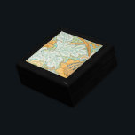Boîte À Souvenirs Carrelage vintage en feuille de céramique<br><div class="desc">Un élégant motif vintage St. James en bleu et jaune par William Morris maître du mouvement Arts and Crafts. Toujours très populaire aujourd'hui pour son style décoratif fluide et ses couleurs luxuriantes. Cadeau ou boîte à bijoux.</div>