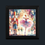 Boîte À Souvenirs Casse-noisette Ballet Aquarelle Noël Ballerina<br><div class="desc">Nutcracker Ballet Watercolor Christmas Ballerina Festive Holiday Box propose un ballet traditionnel de Noël avec une ballerine et un casse-noix. Parfait pour les cadeaux de Noël,  les faveurs de Noël et plus encore. Créé par Evco Studio www.zazzle.com/store/evcostudio</div>