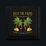 Boîte À Souvenirs Christmas Palm Tree With Holiday Lights and<br><div class="desc">Christmas Palm Tree With Holiday Lights and</div>