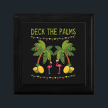 Boîte À Souvenirs Christmas Palm Tree With Holiday Lights and<br><div class="desc">Christmas Palm Tree With Holiday Lights and</div>