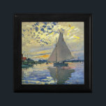 Boîte À Souvenirs Claude Monet - Voilier au Petit-Gennevilliers<br><div class="desc">Bateau à voile au Petit-Gennevilliers / Voilier au Petit-Gennevilliers - Claude Monet,  1874</div>