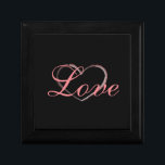 Boîte À Souvenirs Coeur tendance Grey Calligraphie Amour Mariage<br><div class="desc">Vous pouvez facilement changer les polices et les couleurs. Vous pouvez également ajouter votre logo et l'image arrière - plan comme vous le souhaitez.</div>