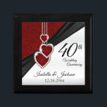 Boîte À Souvenirs Conception du 40e anniversaire du Mariage<br><div class="desc">Boîte cadeau du 40e, 52e ou 80e anniversaire de Mariage pour le design prêt pour vous à personnaliser. ⭐ Ce Produit est 100% Personnalisable. Les graphiques et / ou le texte peuvent être ajoutés, supprimés, déplacés, redimensionnés, changés autour, tournés, etc... 99% de mes designs dans mon magasin sont faits en...</div>