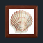 Boîte À Souvenirs Coquillage rose et crème<br><div class="desc">Megan Meagher aime peindre des photos des belles collections océaniques. Elle saisit les plus belles offres naturelles de la nature dans la vie marine. Dans ce tableau classique et simple, il saisit la simplicité d'un bel coquillage crème et rose. Obtenez ce morceau d'art imprimé dès aujourd'hui pour ajouter à votre...</div>