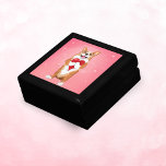 Boîte À Souvenirs Corgi Tenant Un Coeur<br><div class="desc">Cet adorable Corgi porte un coeur d'étoiles autour. Un merveilleux coffret de bijoux en cadeau pour votre maman Corgi,  vous-même ou amoureux de Corgi.</div>