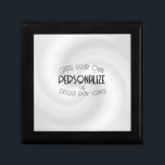 Boîte À Souvenirs Créez votre propre conception personnalisée<br><div class="desc">Arrière - plan montré : Grey Swirl Créez vos propres trucs de haute qualité personnalisés ! Customisez cet article avec votre propre texte personnalisé ou reconcevez entièrement à partir de zéro en remplaçant notre image par la vôtre.</div>