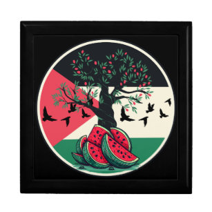 Boîte À Souvenirs culture palestienne pastèque palestine olivier