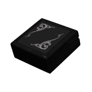 Boîte À Souvenirs Design élégant Goth Swirl