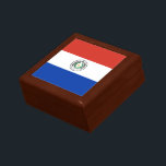 Boîte À Souvenirs drapeau du Paraguay<br><div class="desc">Drapeau patriotique du Paraguay.</div>