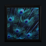 Boîte À Souvenirs Élégant Royal Blue Peacock Keepsaké boîte cadeau<br><div class="desc">Élégante boîte cadeau bleu marine paon bleu paon. Cette belle boîte cadeau de paon bleu est vraiment magnifique.</div>