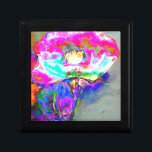 Boîte À Souvenirs Elégant tableau turquoise rose abstrait<br><div class="desc">Elégant tableau turquoise rose abstrait</div>