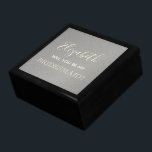 Boîte À Souvenirs Elégante boîte de proposition d'aide-ménagère en a<br><div class="desc">Simple,  moderne,  élégant,  faux gris argenté boîte de proposition Bridesmaid. Un choix parfait pour les mariages d'hiver glam contemporains !</div>