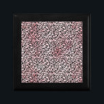 Boîte À Souvenirs Empreinte de léopard noir rose<br><div class="desc">Empreinte de léopard noir rose</div>