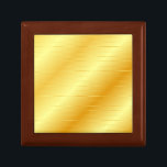 Boîte À Souvenirs Faux Gold Élégant Modèle moderne tendance<br><div class="desc">Custom Faux Gold Elégant Moderne Modèle tendance boîte cadeau bijoux en or.</div>