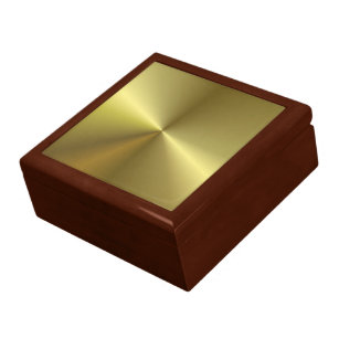 Boîte À Souvenirs Faux Gold Métallurgie Blank Modèle Élégant