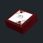 Boîte À Souvenirs FEMMES ROUGES BROUSSES VIDES 40e anniversaire<br><div class="desc">Boite aux femmes rouges rousses rose bordeaux 40e anniversaire</div>