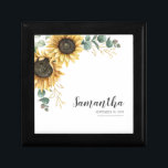 Boîte À Souvenirs Fête des mariées géométrique de tournesol Eucalypt<br><div class="desc">Sunflower Eucalyptus Boîte cadeau de Fête des mariées géométrique pour traiter la personne dans votre vie qui a tout. Customisez facilement cette boîte cadeau pour d'autres événements sociaux spéciaux comme les fêtes d'anniversaire,  les baby showers,  la célébration d'anniversaire et bien plus encore en cliquant sur le bouton "Personnaliser".</div>