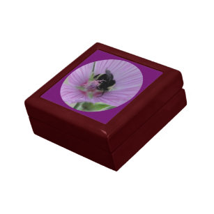 Boîte À Souvenirs Fleur violet clair avec boîte cadeau Cercle d'abei