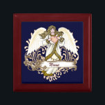 Boîte À Souvenirs Gold Angel Heart<br><div class="desc">Boîte cadeau Gold Angel Heart par ArtMuvz Illustration. Correspondance des cadeaux et vêtements d'anges personnalisables. Les cadeaux d'anges sont une façon réfléchie et significative de montrer à quelqu'un qui vous tient à coeur. Que vous cherchiez un cadeau pour un ami, un membre de la famille ou un proche, il y...</div>
