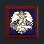 Boîte À Souvenirs Gold Angel Heart<br><div class="desc">Boîte cadeau Gold Angel Heart par ArtMuvz Illustration. Correspondance des cadeaux et vêtements d'anges personnalisables. Les cadeaux d'anges sont une façon réfléchie et significative de montrer à quelqu'un qui vous tient à coeur. Que vous cherchiez un cadeau pour un ami, un membre de la famille ou un proche, il y...</div>